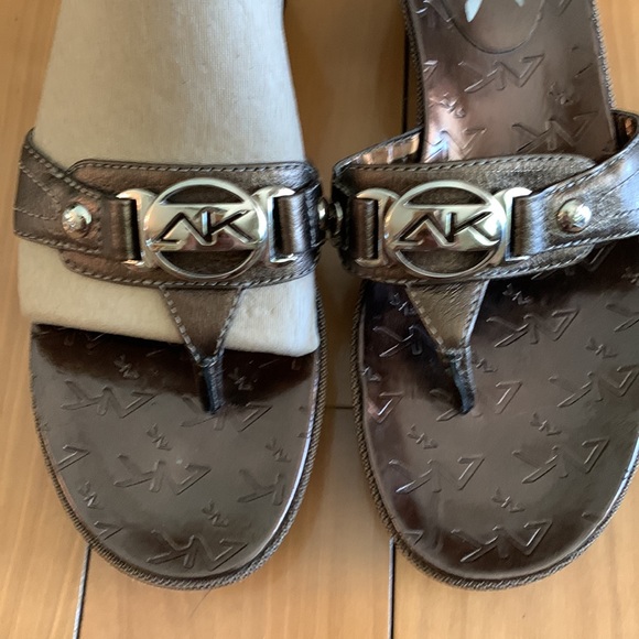 ANN KLEIN wedges in copper brown AKEXERT, 6 1/2 size - Picture 2 of 7